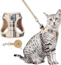 Soft Mesh Cat Harness and Leash Set, Escape Proof Vest Harnesses for Outdoor Walking