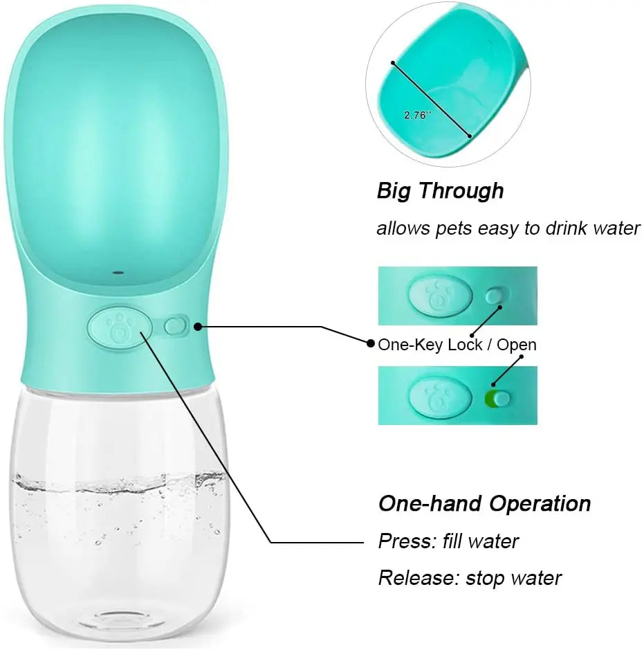 Pet Dog Water Bottle Portable Drinking Feeder for Dogs Cat Outdoor 